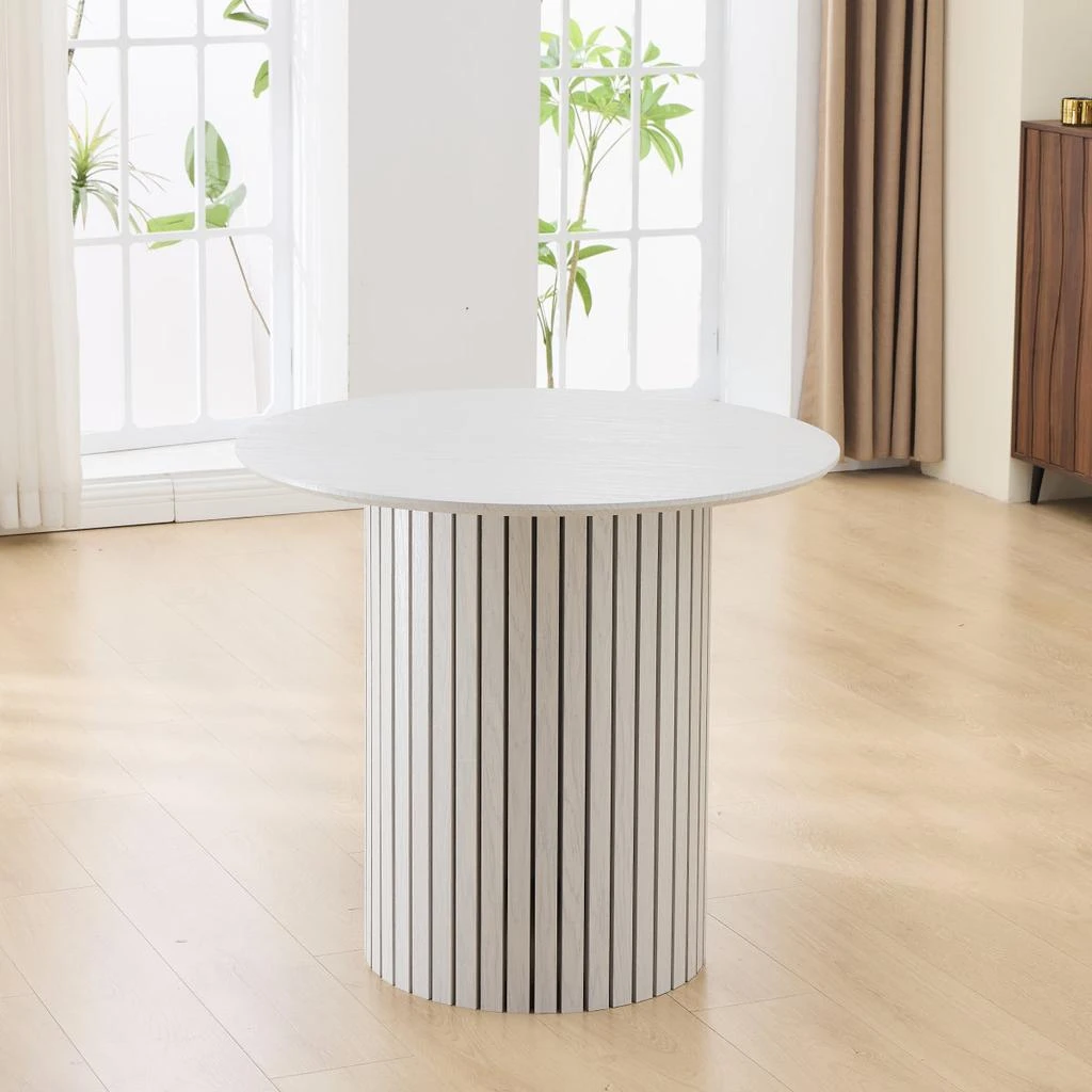 Streamdale Furniture Streamdale Modern Bamboo
Plywood Dining Table – Sleek Design for Contemporary Living