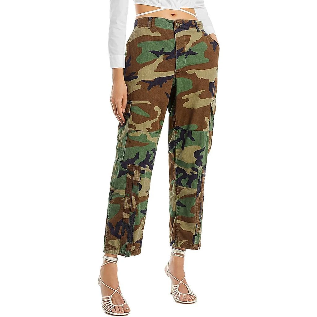 REDONE Upcycle Mens Camouflage Straight Leg Cargo Pants 1