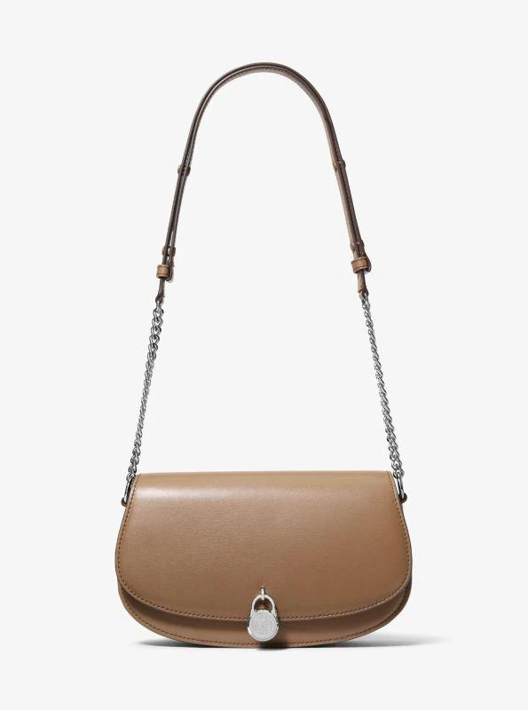Michael Kors Mila Medium Leather Messenger Bag