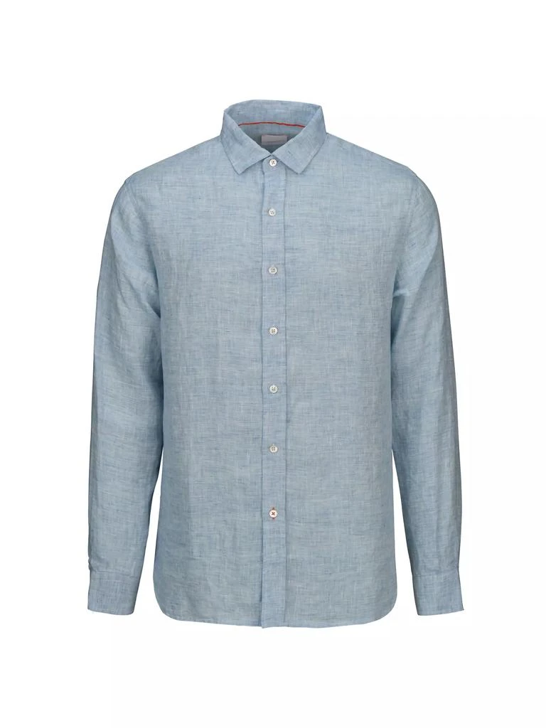 Swims Amalfi End-On-End Linen Long-Sleeve Shirt 1