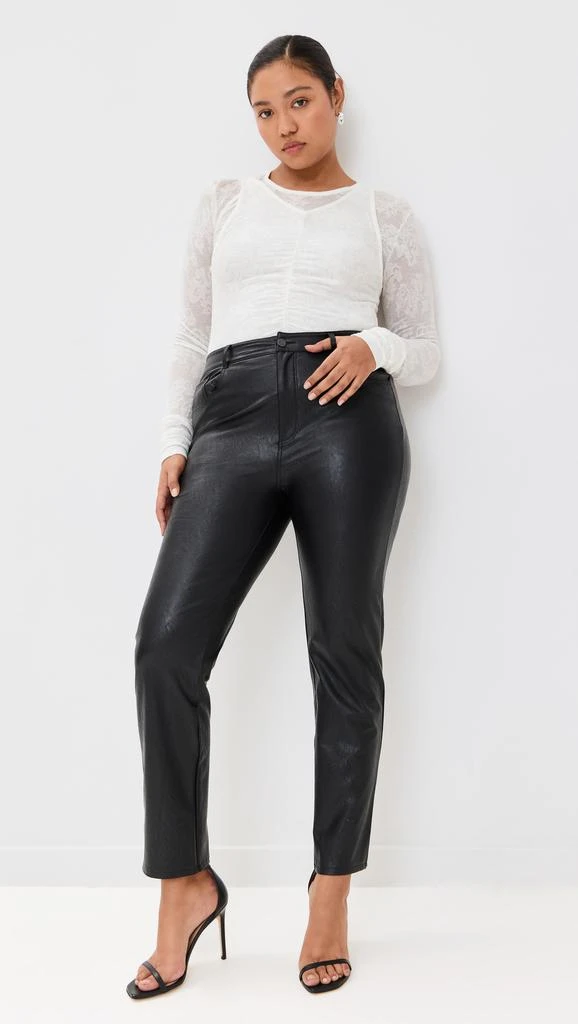 Paige Stella Faux Leather Jeans 7