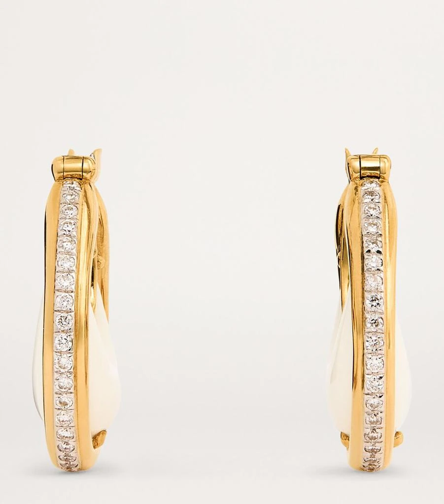 L'ATELIER NAWBAR Yellow Gold, Ruby and Diamond Lot N*91 Diana Earrings 3