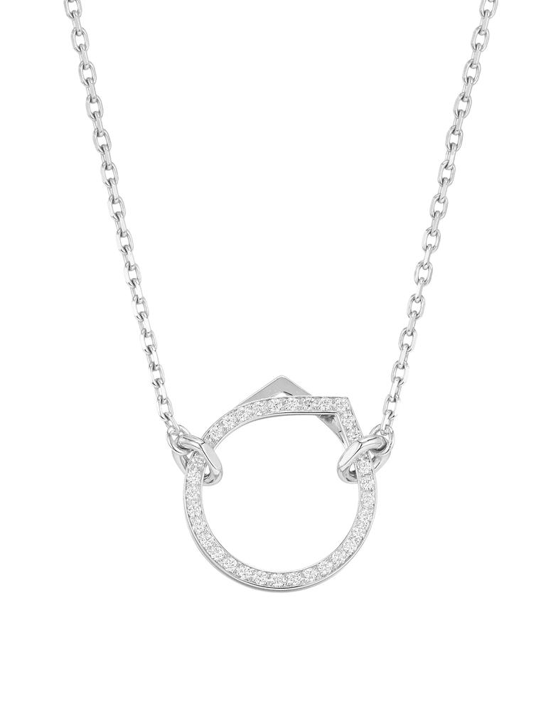 Repossi Antifer 18K White Gold & 0.2 TCW Diamond Pendant Necklace