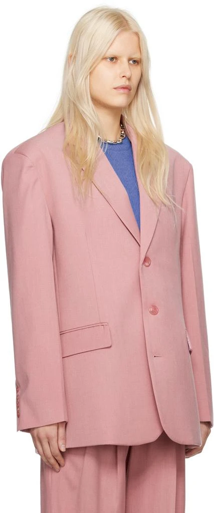The Frankie Shop Pink Gelso Blazer 2
