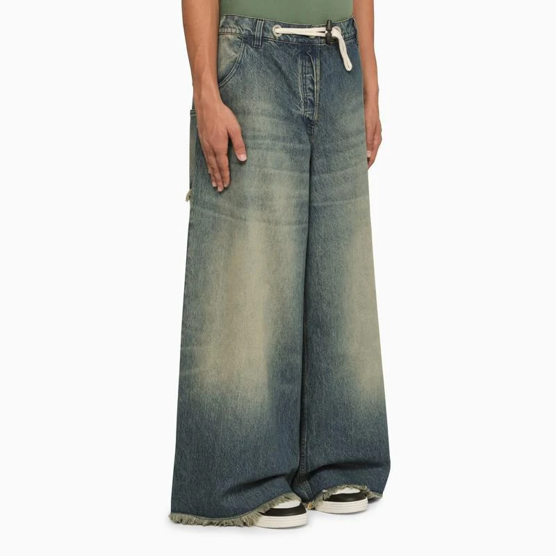 Moncler 8 Moncler Palm Angels Loose And Washed Denim Jeans 3