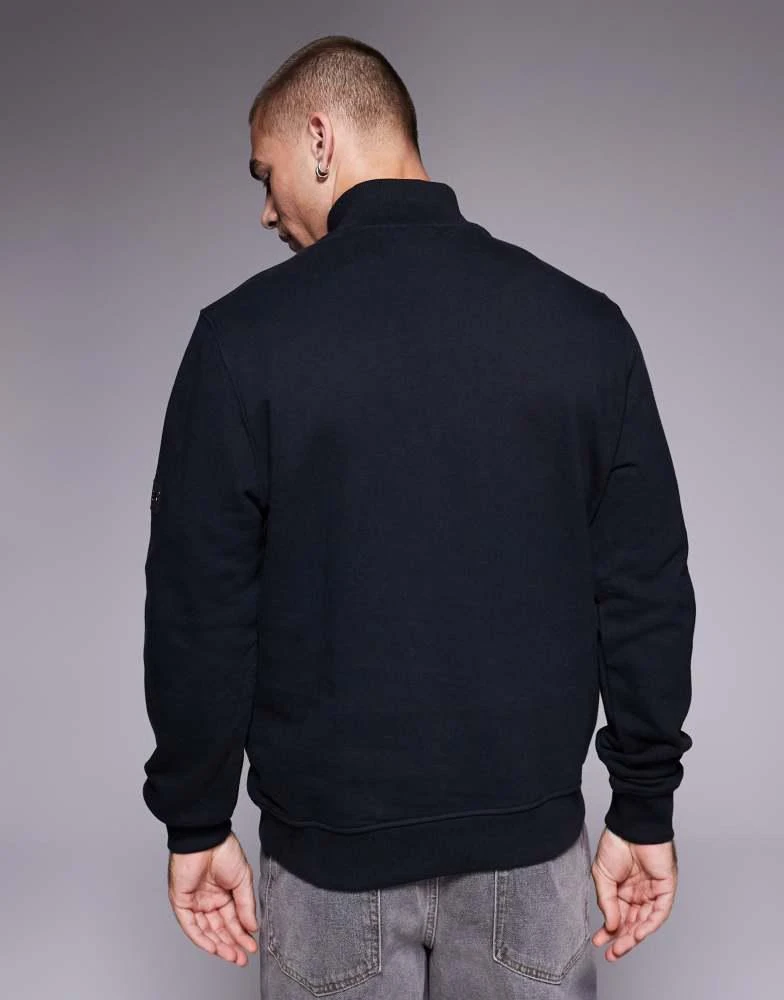 Barbour Barbour International Flight half zip sweatshirt in black 3