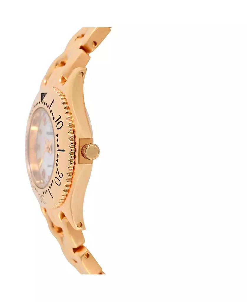 Peugeot Womens Round 25mm 14K Gold Plated Wrist Watch- Mother of Pearl Dial 3