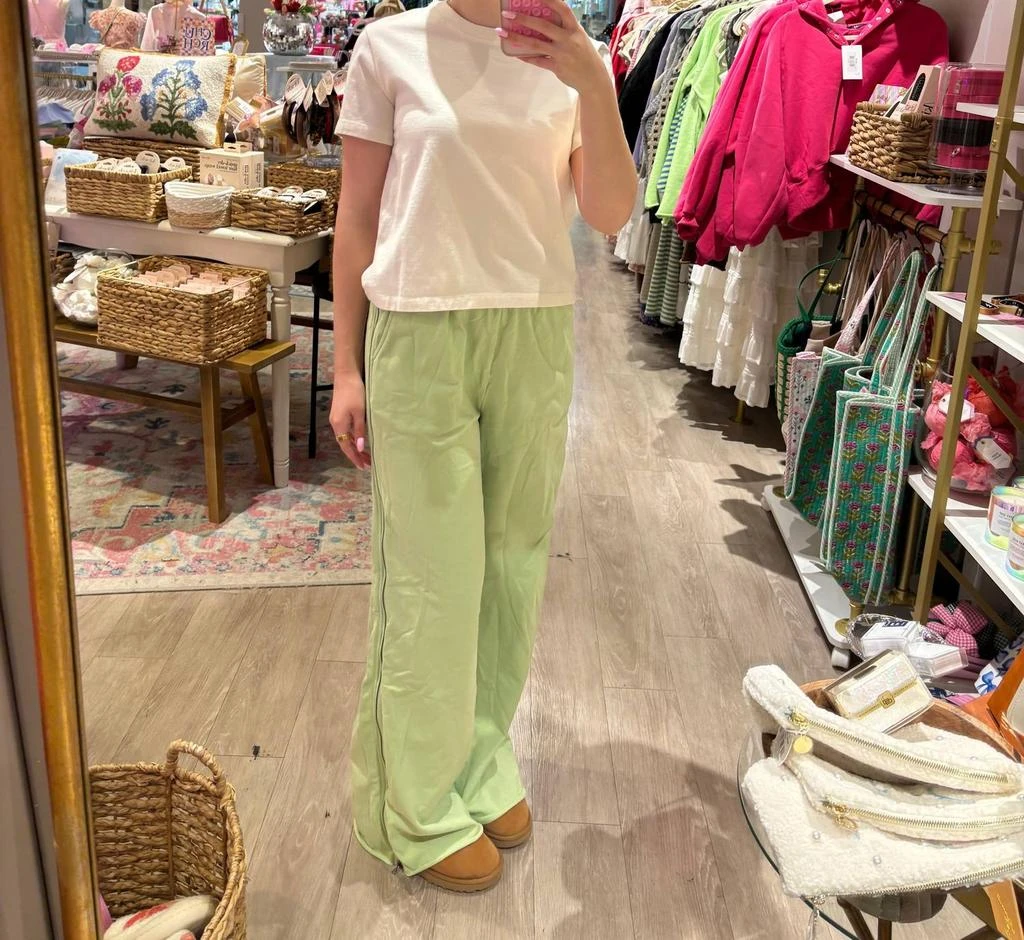 PAPERMOON Papermoon - Zipper Wide Leg Sweatpants