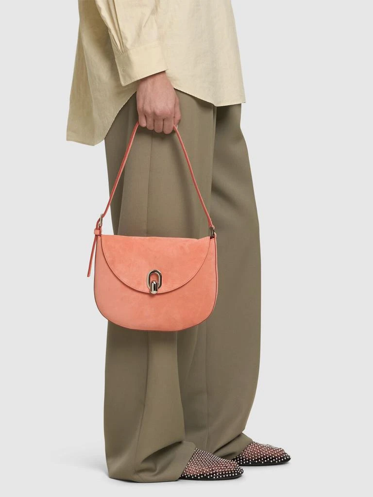 SAVETTE The Small Tondo Suede Hobo Bag 1