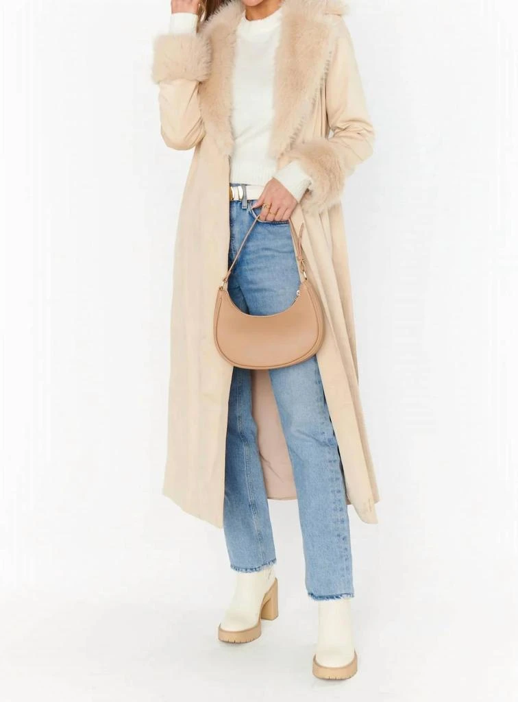 Show Me Your Mumu Penny Lane Coat In Beige 1