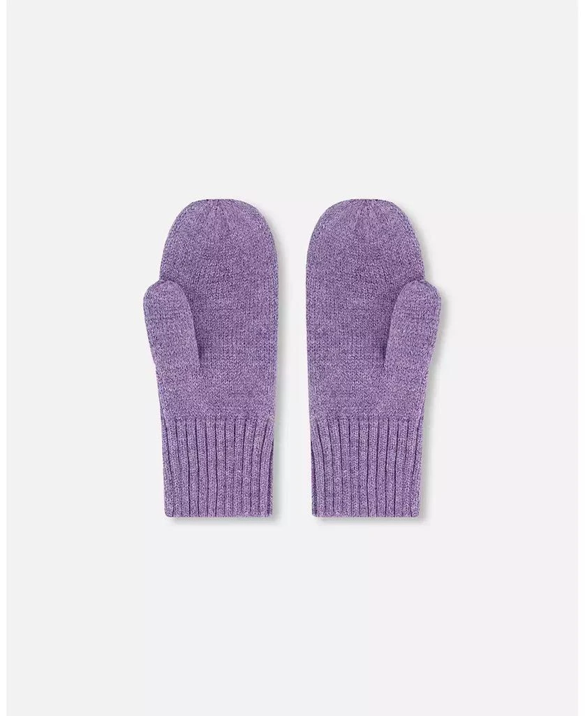 Deux par Deux Girl Ribbed Knit Mittens 3