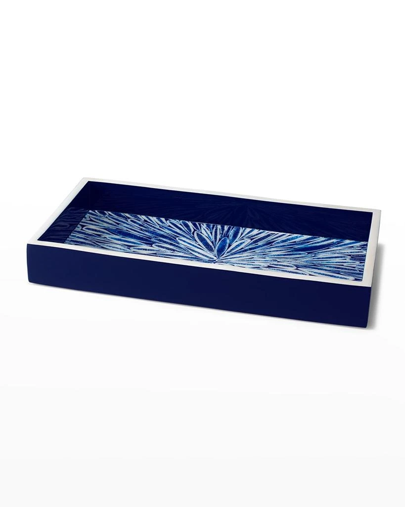 LADORADA 12" x 6" Blue Almendro Trinket Tray 1