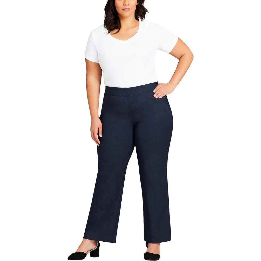 Avenue Plus Womens Knit Stretch Bootcut Pants 3