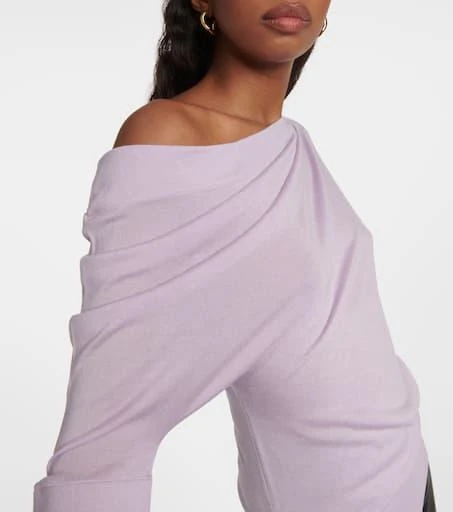 Tom Ford Off-shoulder cashmere and silk sweater 5