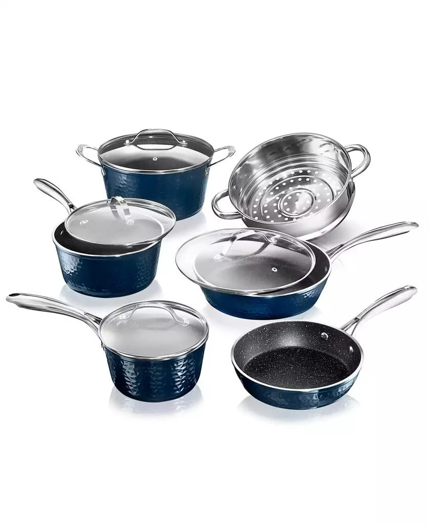 GraniteStone 10-Piece Hammered Nonstick Cookware Set