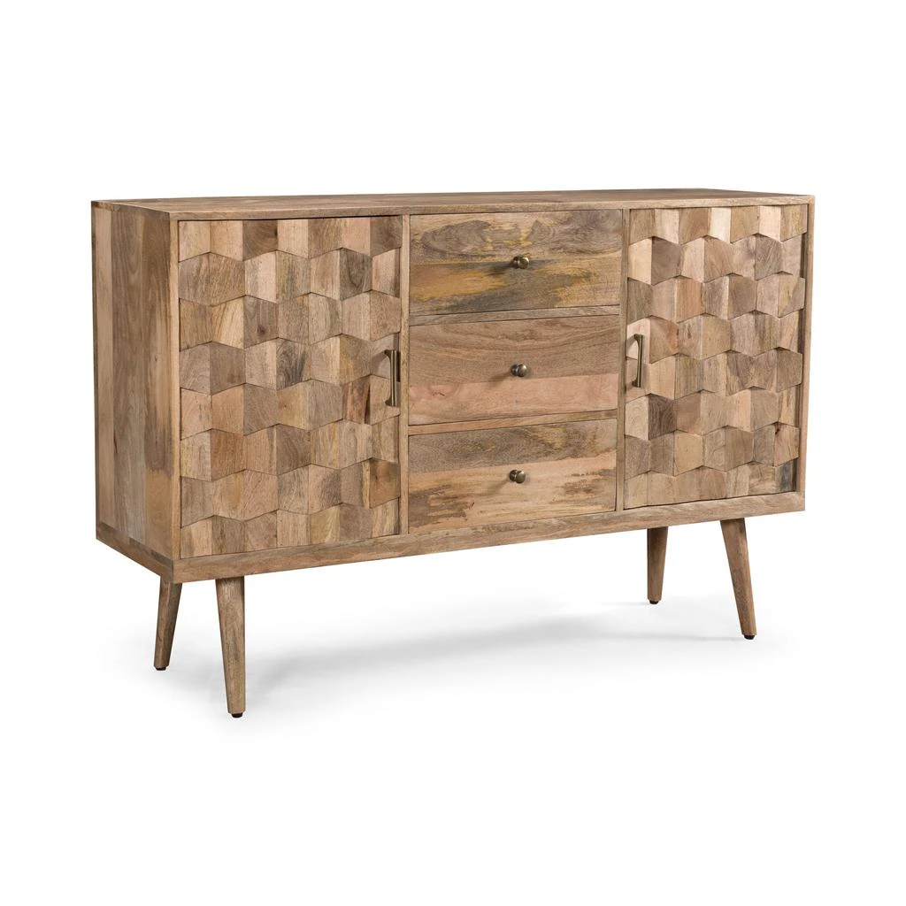 Streamdale Furniture Streamdale 3 DRAWER SIDEBOARD WITH 2 DOOR (KD LEGS) 3
