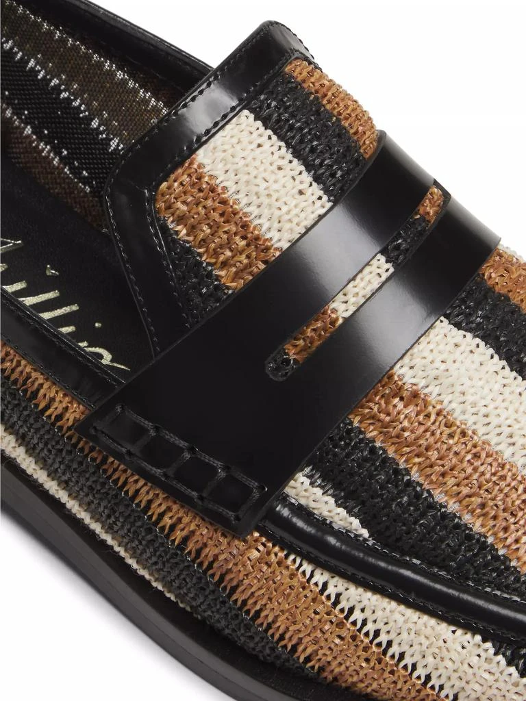 3.1 Phillip Lim Alexa Striped Raffia Loafers 5