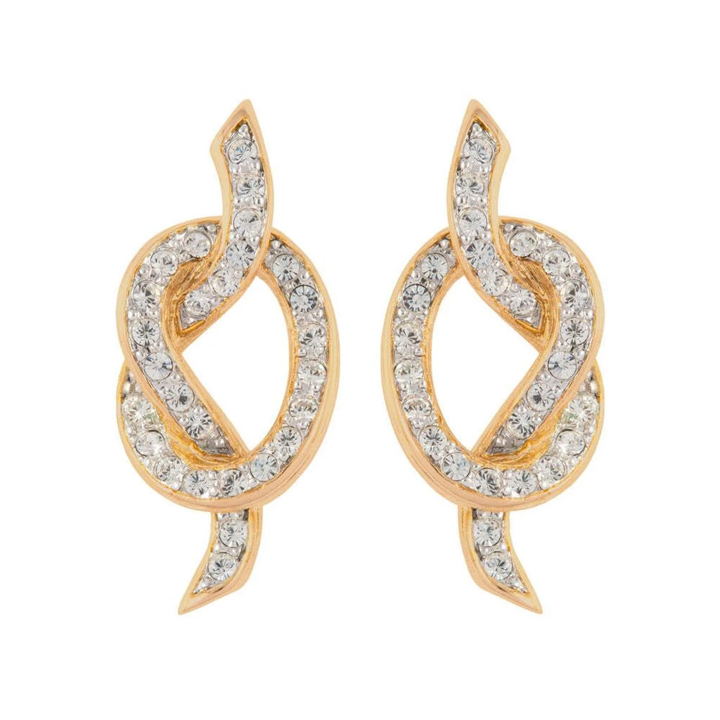 Susan Caplan Vintage 1980s vintage nina ricci love knot clip-on earrings 1