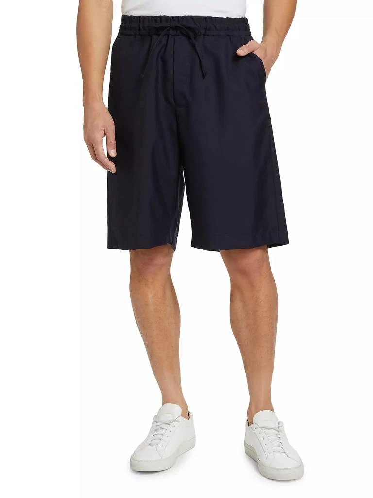 Officine Générale Hank Drawstring Wool Shorts 3