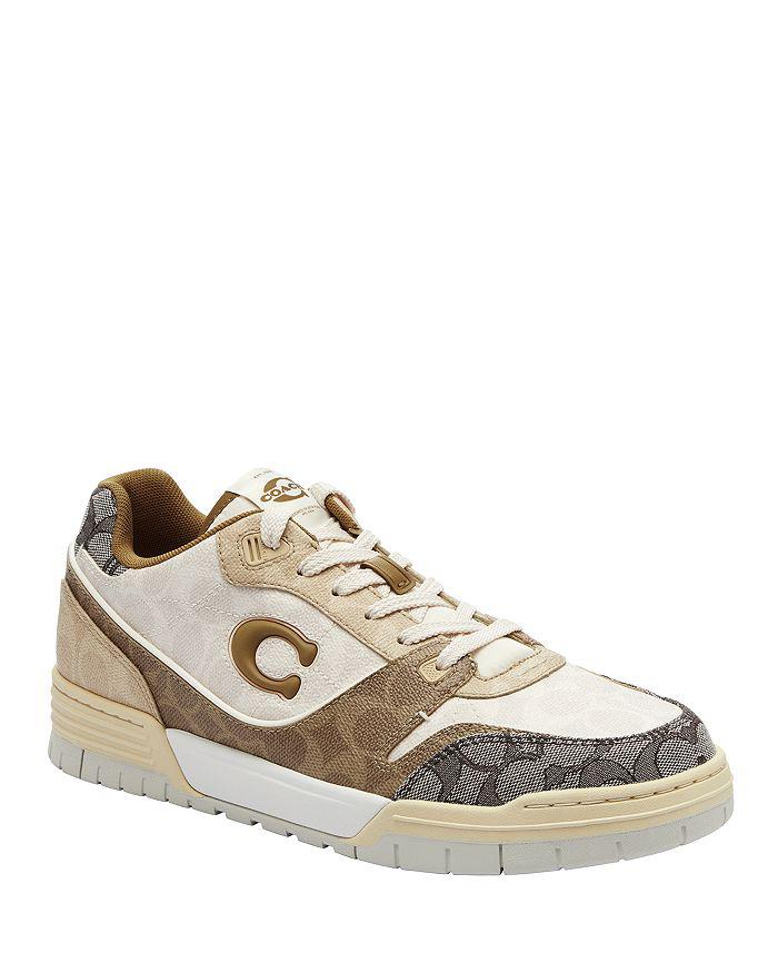 Coach Men
s Coach SoHo Sneakers with Mixed Signature
