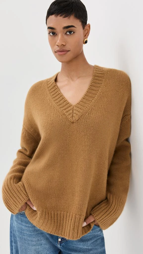 Sablyn Nylah Boyfriend Cashmere V-Neck Sweater 1
