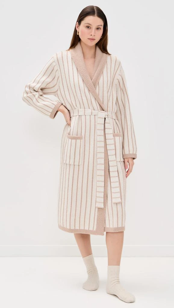Barefoot Dreams CozyChic Cotton Pinstripe Robe 6
