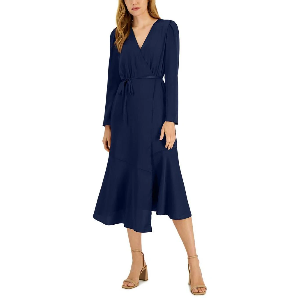 INC International Womens Belted Midi Wrap Dress 3