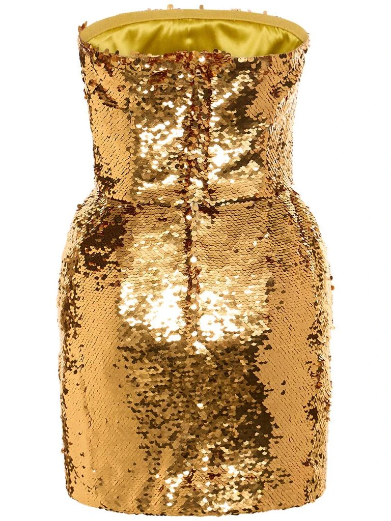 Dolce & Gabbana Sequined Strapless Mini Dress 4