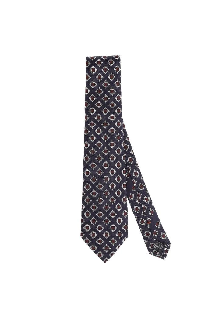 Zegna Zegna Jacquard Pointed Tip Tie 1