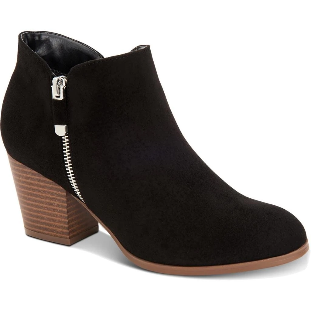 Style & Co Masrinaa Womens Faux Suede Ankle Booties 1