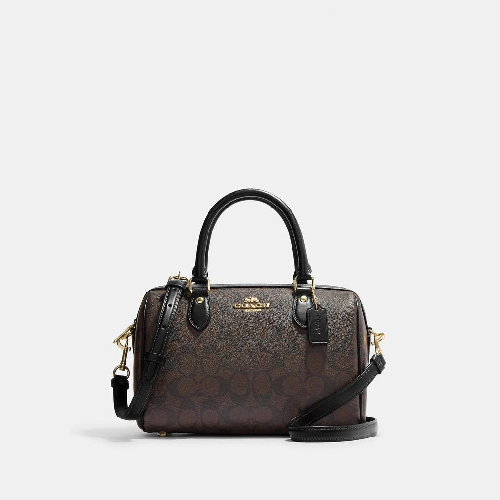 Coach Rowan Satchel In Signature Canvas 6