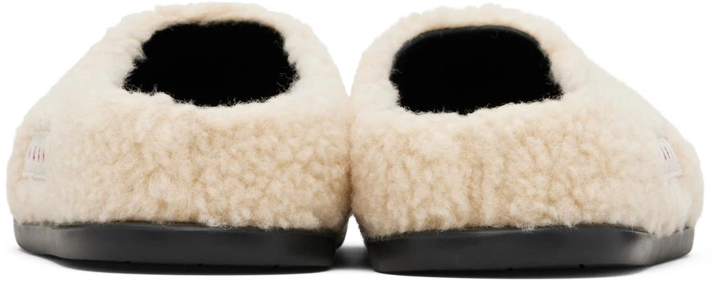 Marni Kids Off-White Logo Patch Mules 2