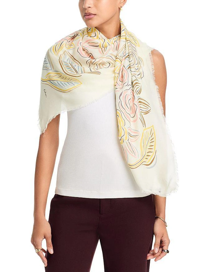 Echo Design Gestural Rose Square Scarf