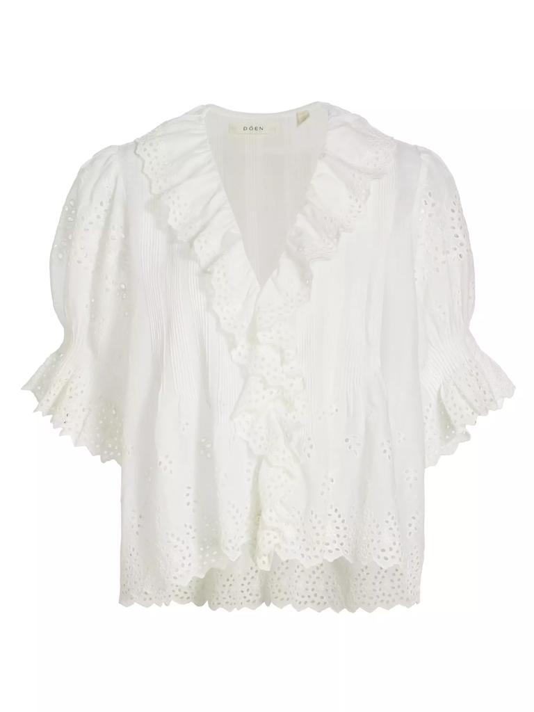 DÔEN Henri Voile Eyelet Top