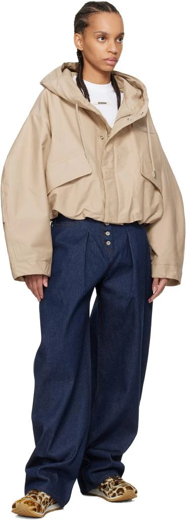 Jacquemus Beige 'The Caraco cropped parka' Jacket 4