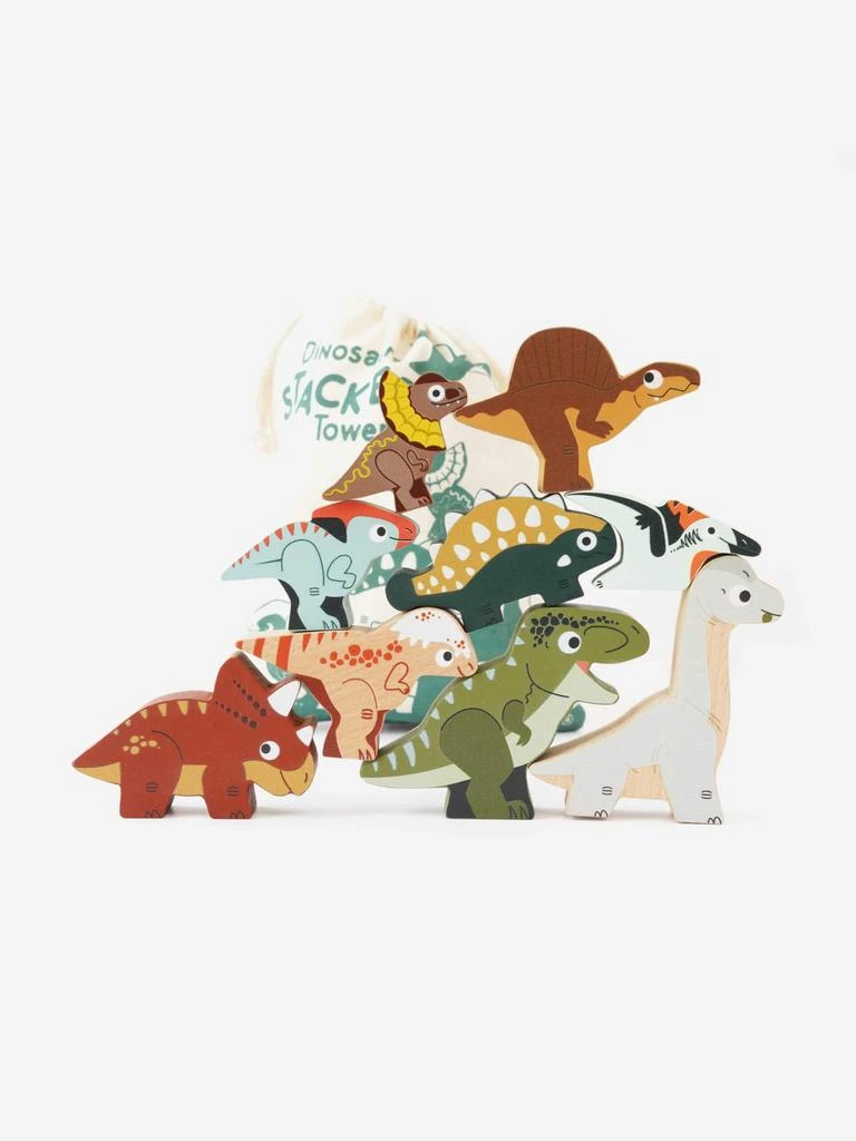 Le Toy Van Jurassic Stacking Dinosaurs & Bag-10 Piece (W:9.6 x D:3 x H:7cm) 3