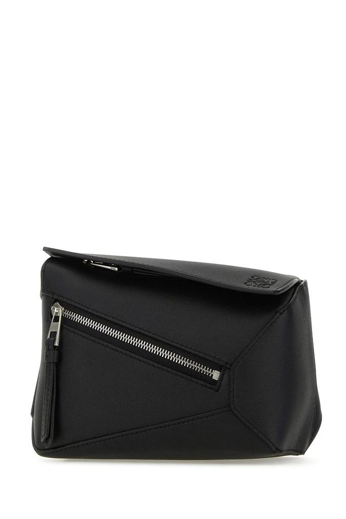 Loewe Black leather mini Puzzle belt bag 1