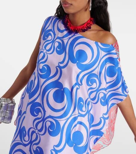 Dries Van Noten Embellished printed silk-blend blouse 5