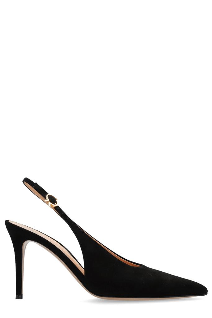 Gianvito Rossi Gianvito Rossi Robbie Pointed Toe Slingback Pumps