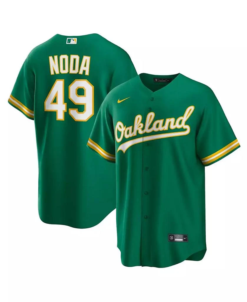 NIKE Men's Ryan Noda Kelly Green Oakland Athletics Alternate Replica Jersey 1