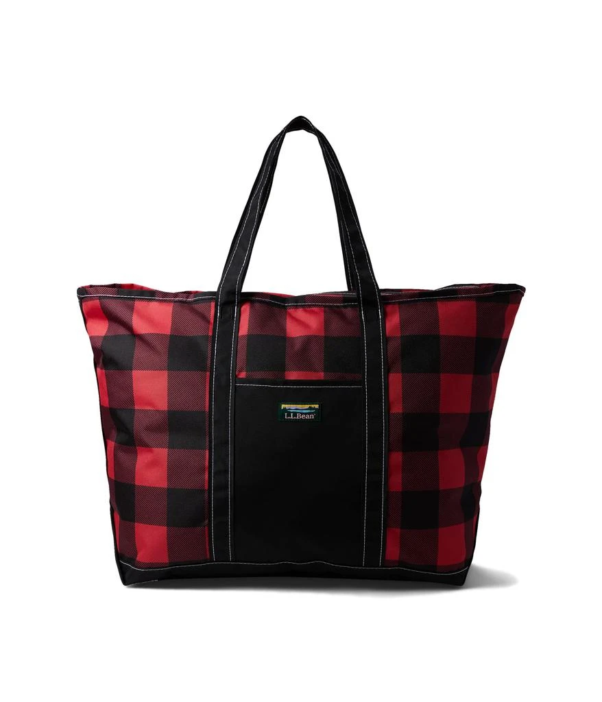 L.L.Bean Everyday Lightweight Tote Plaid Large 1