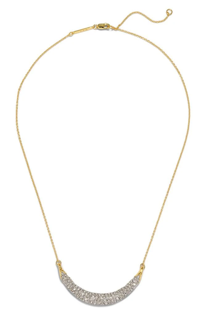 Alexis Bittar Solanales Crystal Crescent Bar Pendant Necklace 3