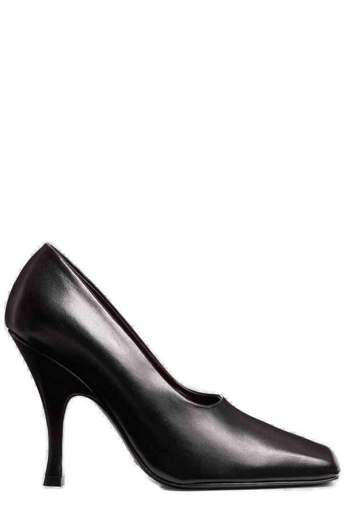 【送料&関税込】Khaite Square Toe Patent Pumps Khaite Khaite Cedar Square Toe Patent Pumps - High Heels