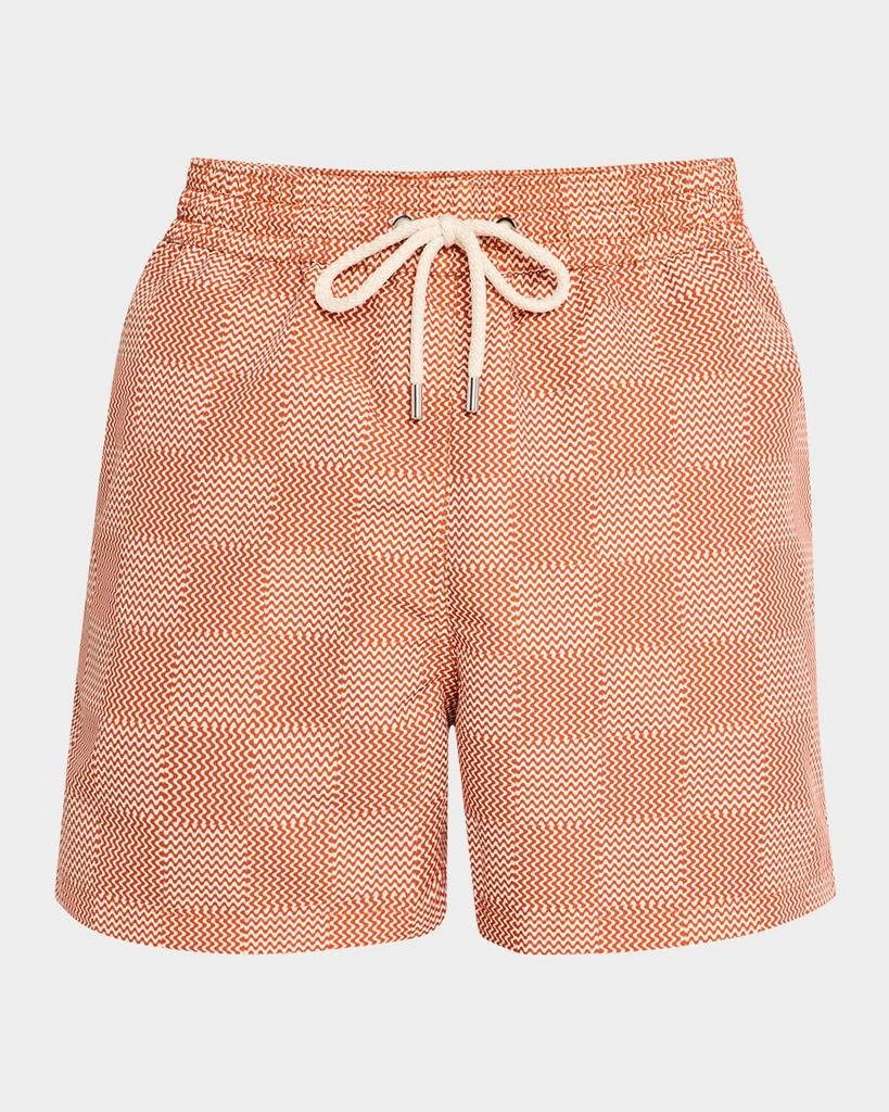 Frescobol Carioca Men's Sport Copa Check Swim Shorts 1