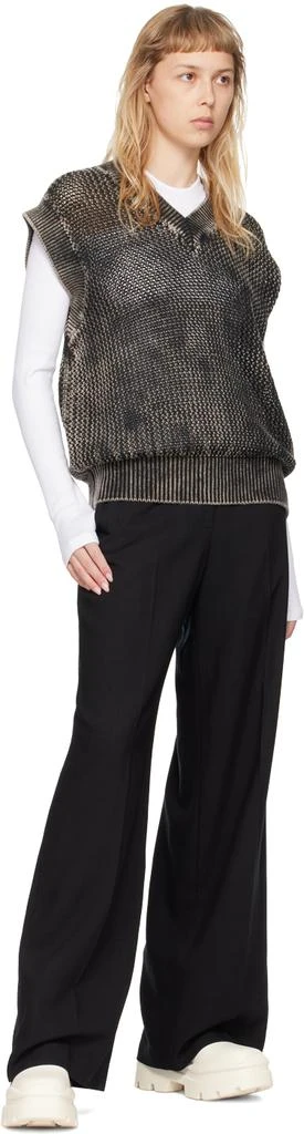 MSGM White Cutout Long Sleeve T-Shirt 4