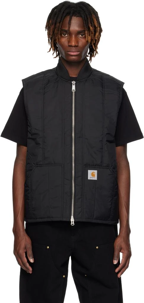 Carhartt WIP Black Lachlan Liner Vest 1