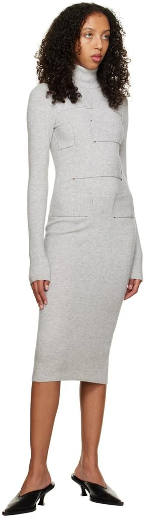 Boyarovskaya Gray Snow Midi Dress 4