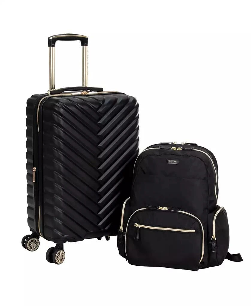 Kenneth Cole 2-Pc. 20" Chevron Carry-On 15" Laptop Backpack Set 1