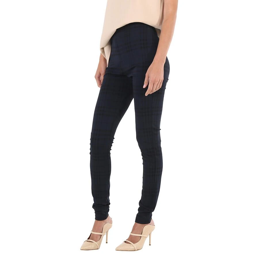 Burberry Burberry Midnight Navy Check Print Stretch Jersey Leggings, Size Small 3