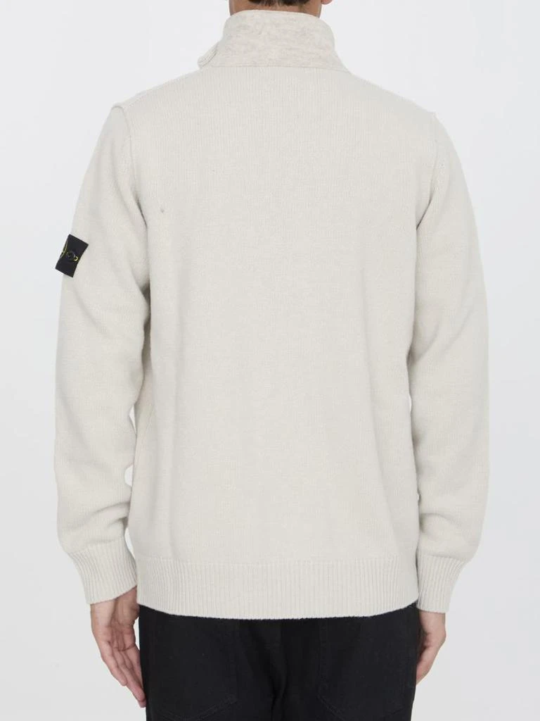 Stone Island Cardigan In Wool Blend 4